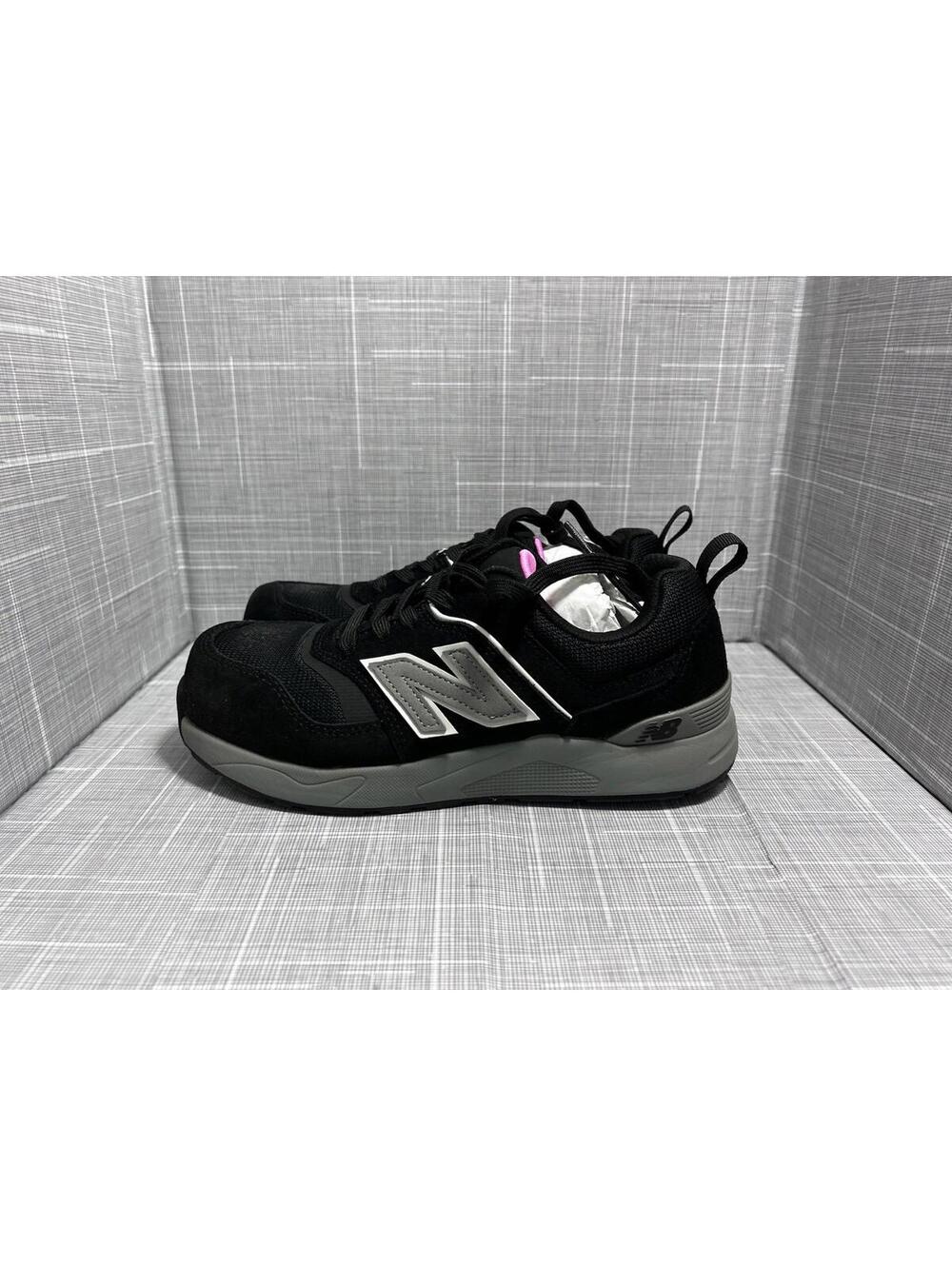 Women's New Balance Composite Toe Work Shoe Black Pink Size 7.5 WUELEHBZ Elite